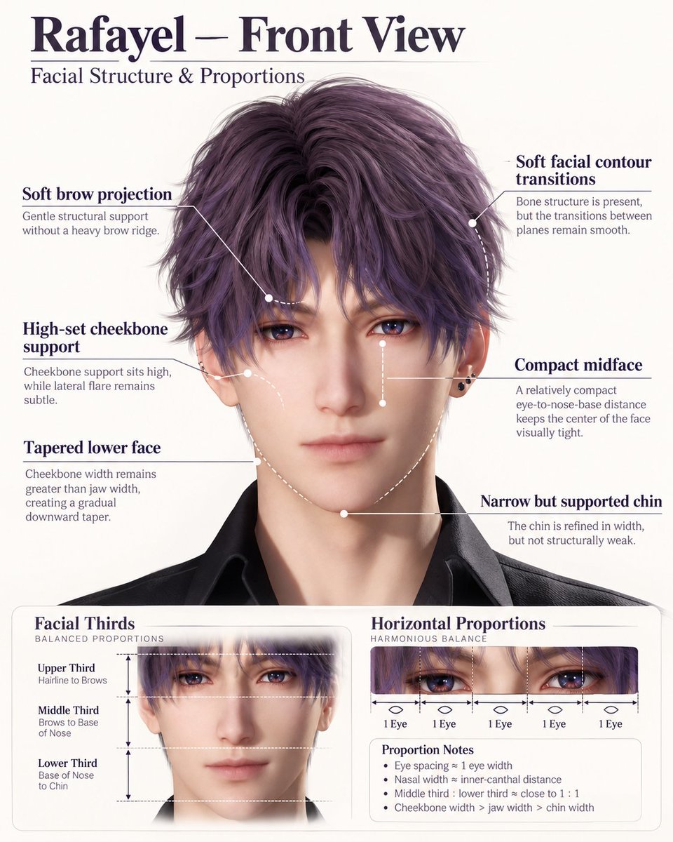 Rafsylzay1's tweet photo. Rafayel’s facial structure is all about balance: defined bones, soft transitions, and a beautifully tapered lower face. #Rafayel #rafayelloveanddeepspace #LoveandDeepspace #lads #ladssr https://t.co/qKuJJlGLcf