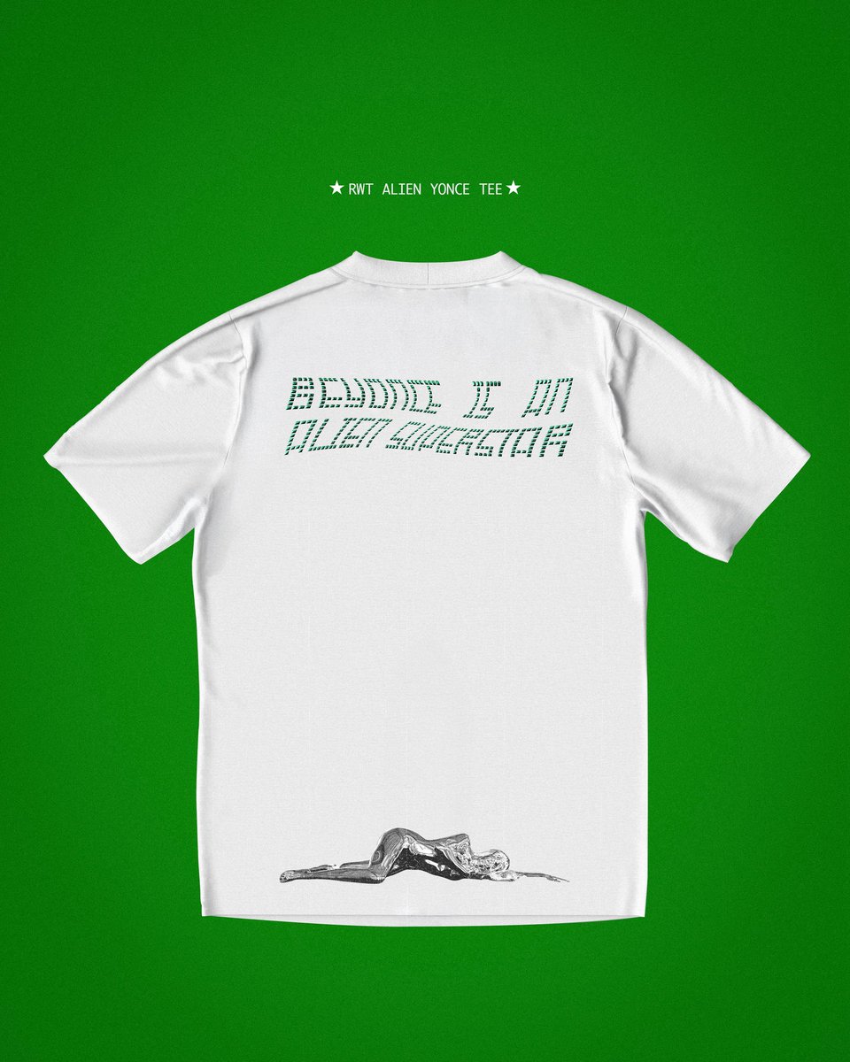 ALOYIINCE's tweet photo. ★ RWT ALIEN YONCÉ TEE ★
made by @aloyince
WARNING : These concept is just for entertainment and not available for sale. Do not use my concept without my permission!
@beyonce @parkwood
#ACTI #RENAISSANCE #ALIEN #AlienSuperstar #beyonce https://t.co/REL9uqpxEO