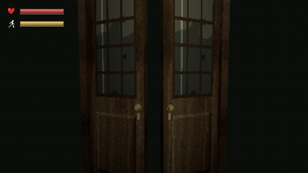 HeyHeyThereeee's tweet photo. Resident Evil's camera never moved: each room was a pre-rendered picture with the 3D characters drawn on top. Step into the next zone and the view cuts to another fixed angle. That's why tank controls: up stays forward through every cut.

A whole fixed-camera mansion, playable in your browser, 40% off till Sunday:
https://t.co/v6Lsap57Aa
#gamedev #godot