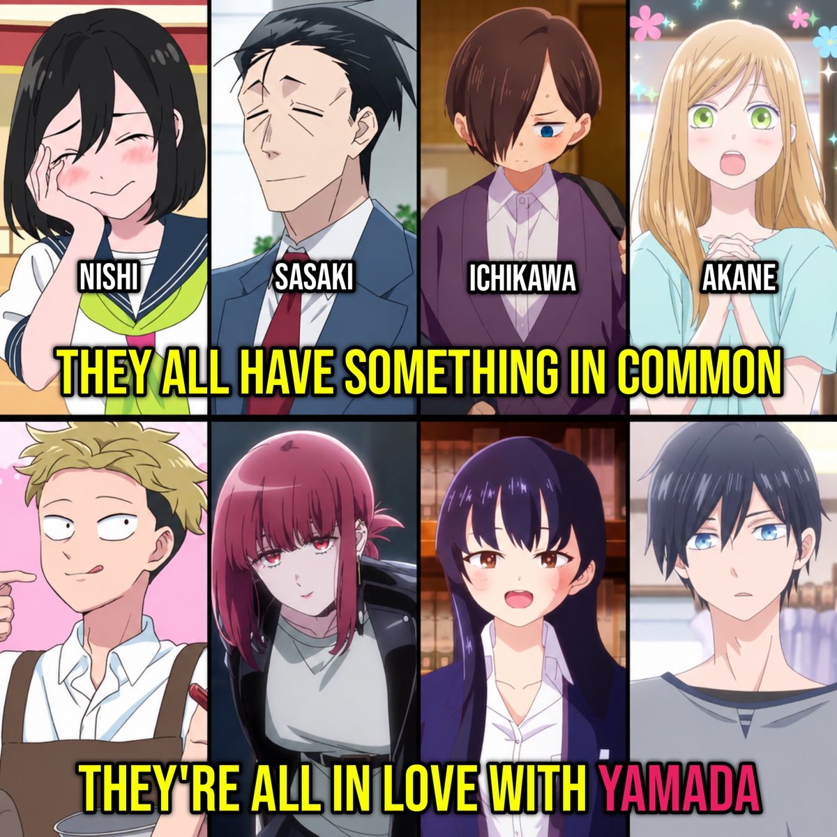 AnimexSociety's tweet photo. The Yamada effect is Real https://t.co/1XrYehVbHI