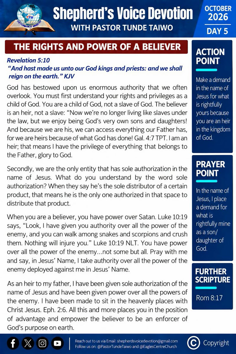 Eaglesccug's tweet photo. The rights and power of a believer. https://t.co/jsgZq3q4IN