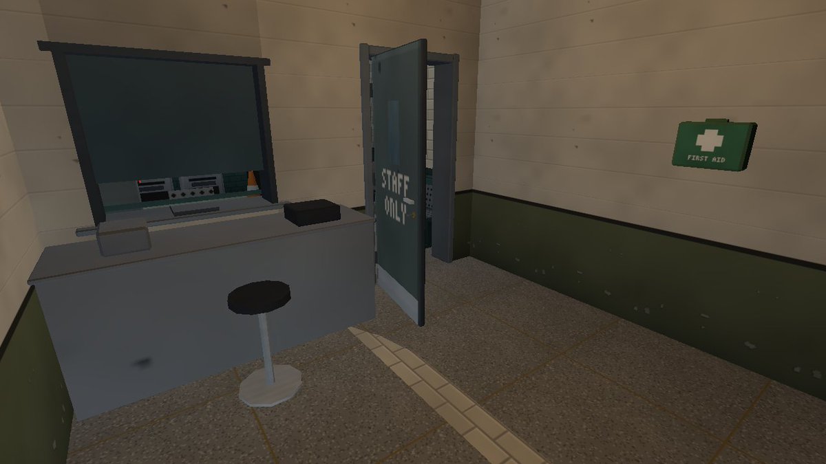 HeyHeyThereeee's tweet photo. Old subway stations are tiled because tile washed clean of soot and bounced what little light the lamps gave.

Low Poly Subway: a dark station to power back up, from the fare gates to the last train. 40% off until tomorrow morning:
https://t.co/RfiosdQ739
#gamedev #lowpoly https://t.co/dzxRUH39G6