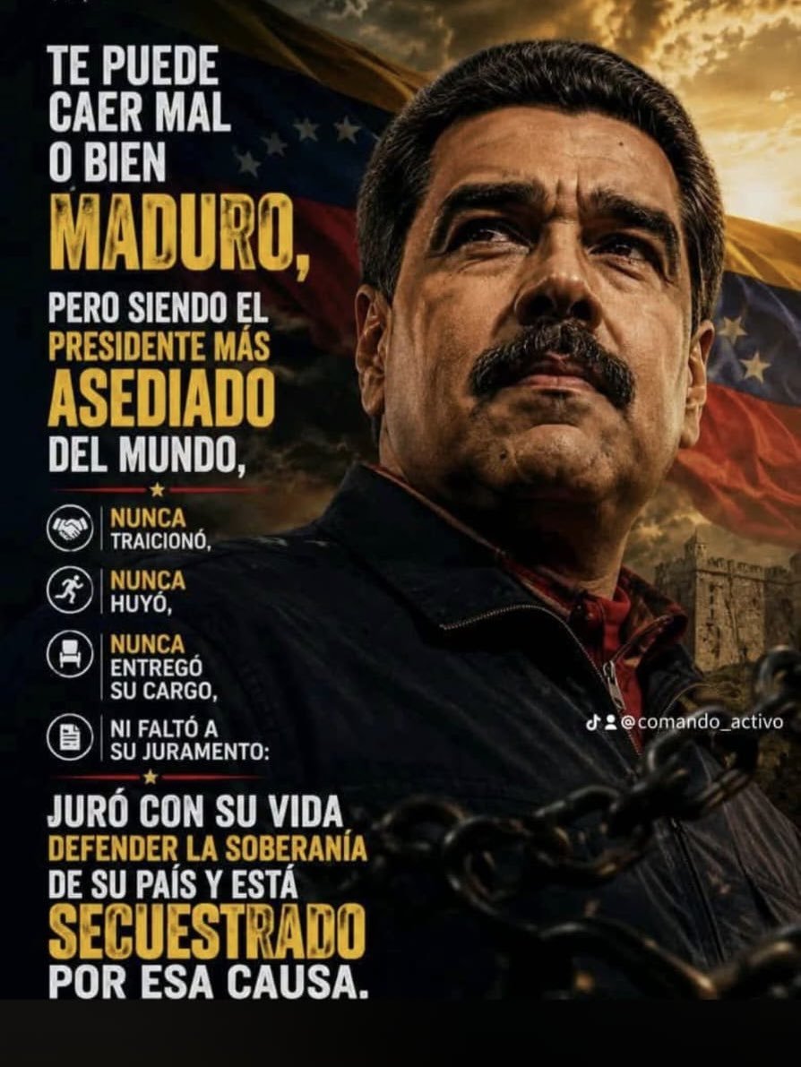 AnaDelivery_'s tweet photo. Cuando la incertidumbre pesa, acompañar importa. 

Nuestro apoyo y nuestros mejores deseos para Nicolás Maduro y Cilia Flores: que pronto vuelvan a casa. 

#LosQueremosDeVuelta #1Oct @NicolasMaduro @ConCiliaFlores https://t.co/YDxoxk0q5x