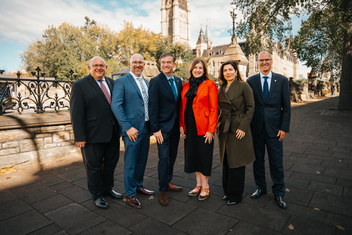 FCM_online's tweet photo. Municipal leaders are in Ottawa this week to meet with federal decision-makers ahead of Budget 2026.

Municipalities are essential delivery partners that turn national ambition into tangible results.  Canada is facing a consequential moment—and to meet it, we need sustained leadership, strong investments and collaboration between all orders of government.

Stay tuned for updates.

#CDNMuni #cdnpoli