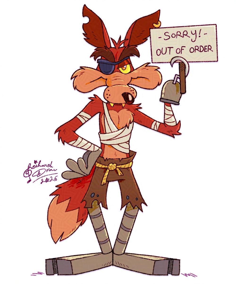 01_ReihanehDraw's tweet photo. Foxy the fox!✨🦊🪧
#fnaf #fnaffnart #coyotevsacmeㅤㅤ https://t.co/ZSIAI4IACx
