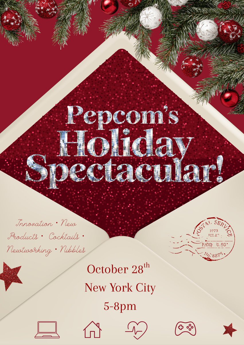 PepcomEvents's tweet photo. 🎄✨ It’s October, which means it’s officially event month!

The countdown to Pepcom’s Holiday Spectacular! is on. 🎉

🌟 40+ exhibitors, buzzworthy tech, gift-worthy goodies, top media, cocktails &amp; holiday cheer!

📩 Exhibitors: Jennifer@pepcom.com
📩 Media: RSVP@pepcom.com https://t.co/RXctcrIjRc