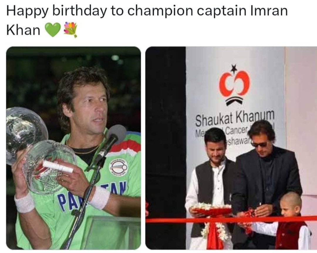 PatrioticWsi's tweet photo. سالگرہ مبارک میرے کپتان ۔۔۔ جیو ہزاروں سال 🎂 https://t.co/kmRN67zOBM