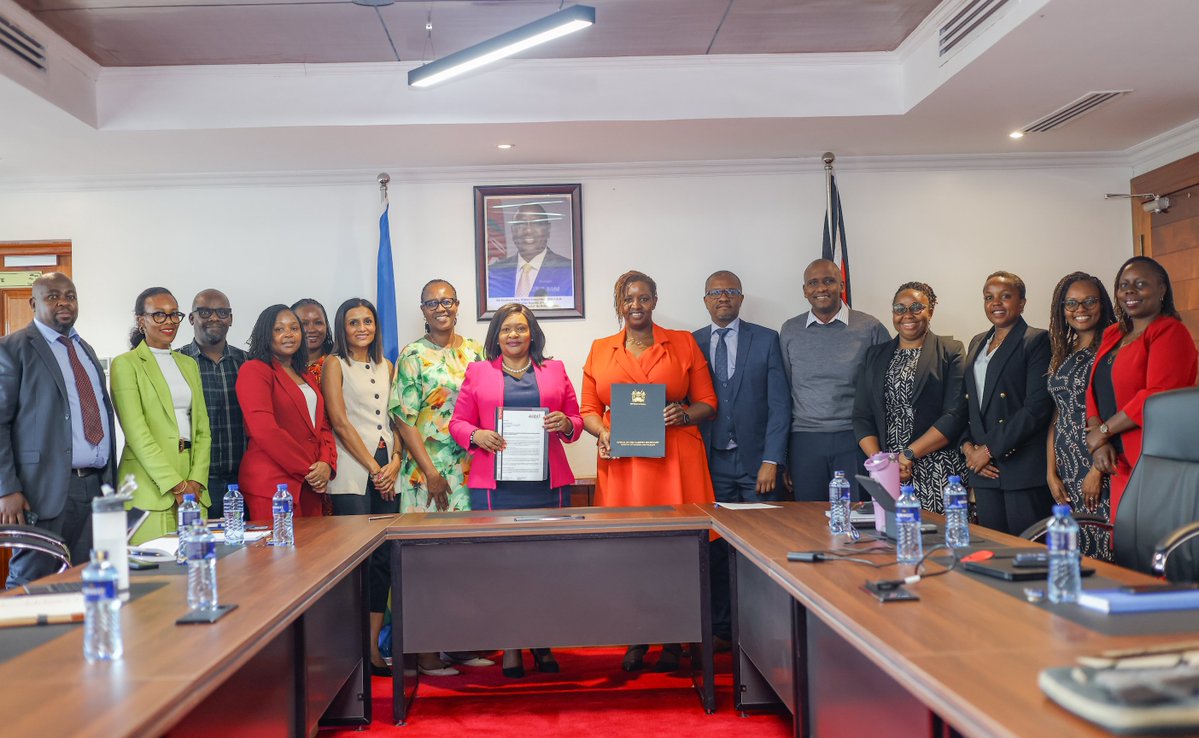 rebecca_miano's tweet photo. Alongside the Tourism Taskforce, today I met with the East African Breweries PLC (EABL)  led by Group Marketing & Innovations Director Anne-Joy Michira to launch a strategic partnership. 

By blending cultural lifestyle experiences with wildlife adventure and embedding conservation advocacy into every drive, we are expanding domestic circuits, enriching international travel, and accelerating our target of 5M annual visitors. 
By uniting private sector innovation with public policy, the @Min_TourismKE is delivering curated park getaways for local travelers and immersive cultural safaris for global guests. Magical Kenya is ready to showcase its wonder to the world as we celebrate our heritage while safeguarding our natural legacy. 

#MagicalKenya  #TembeaKenya #ConservationFirst #PublicPrivatePartnerships