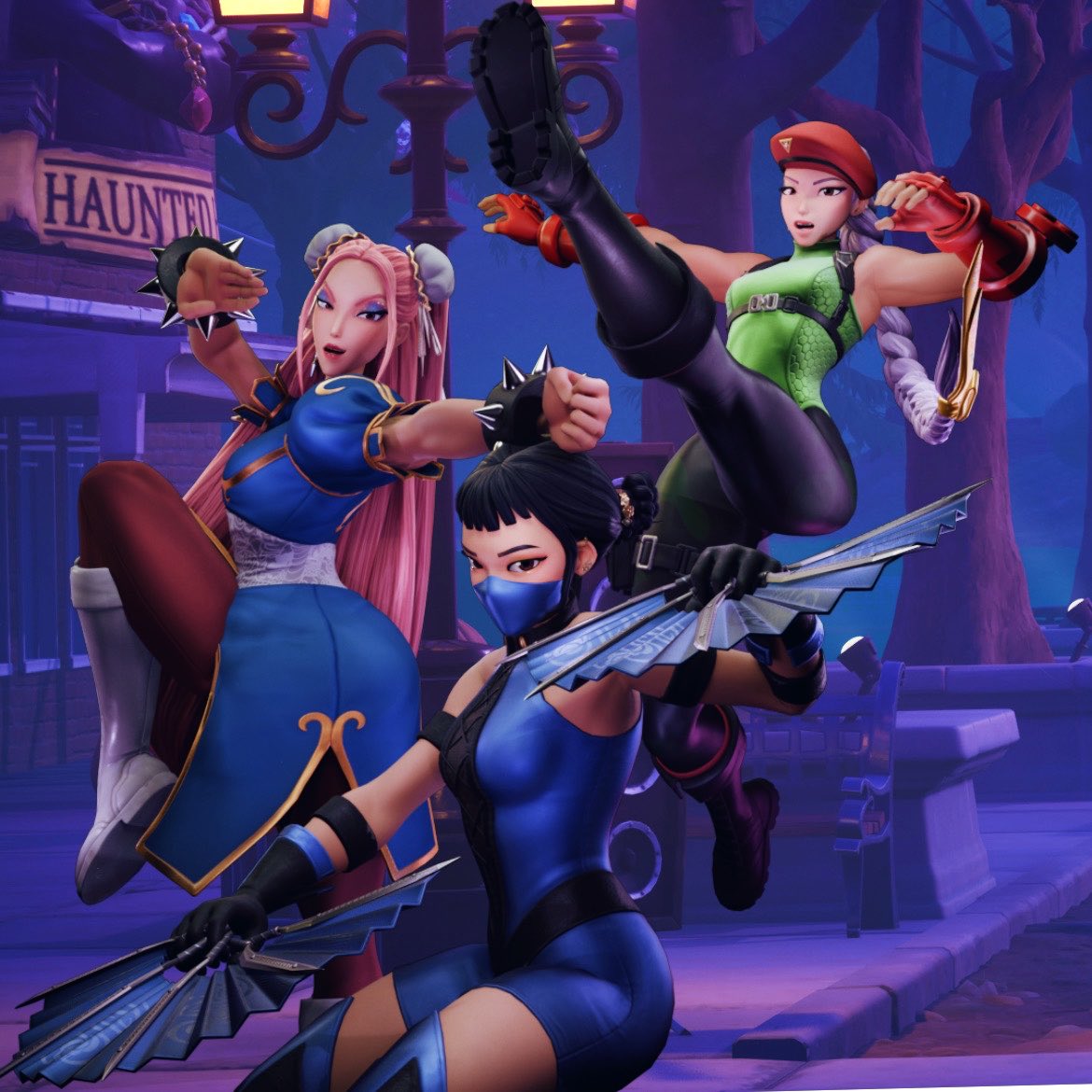 ARlABLAZE's tweet photo. Halloween Huntrix 🎃 

#FortniteArt #Fortnite #Kpopdemonhunters #Rumi #Zoey #Mira https://t.co/iLof21BxL1