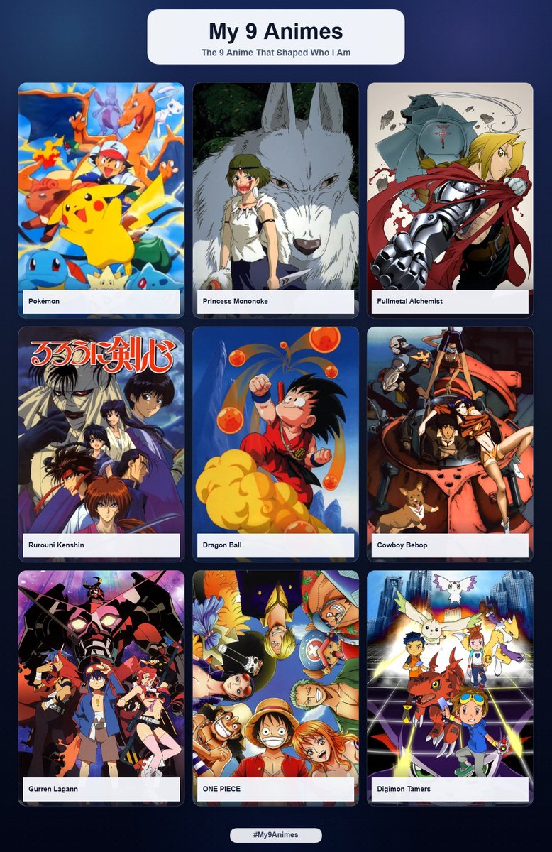 SumRGuy's tweet photo. #9movies #9games #9anime
Late.
...I'm surprised I couldn't think of a who-done-it or at least one wuxia movie that really shaped me cuz I watch so many of those. https://t.co/TRDc791cGc