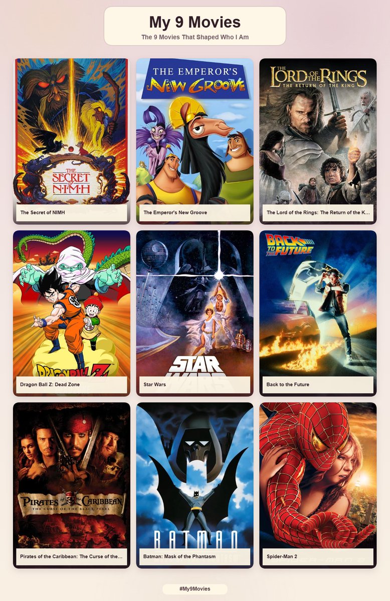 SumRGuy's tweet photo. #9movies #9games #9anime
Late.
...I'm surprised I couldn't think of a who-done-it or at least one wuxia movie that really shaped me cuz I watch so many of those. https://t.co/TRDc791cGc