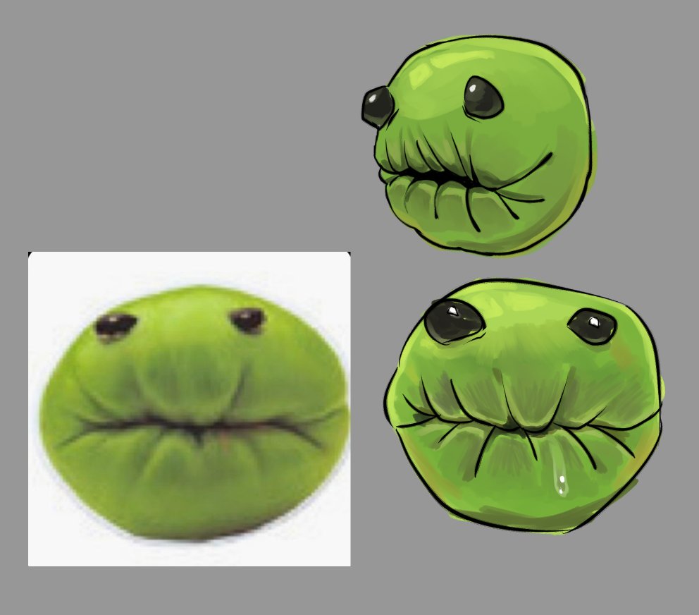 Splootulu's tweet photo. strange creature I saw on Pinterest and had to draw https://t.co/v4rI61fbNL