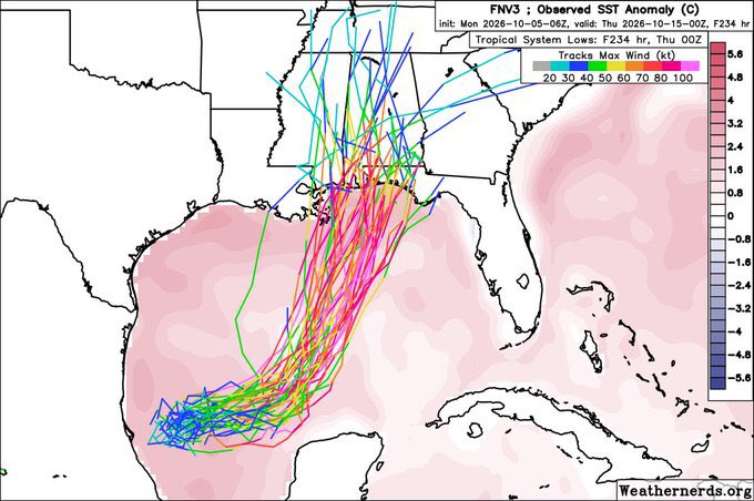 Stormteen1's tweet photo. Well… looks like we will be getting hurricane #Isaias and it even could become a major hurricane. It will likely be weakening by the time it approaches the Gulf coast due to wind shear increasing. #hurricane #wxtwitter #natl #wx https://t.co/muwDTHcejx