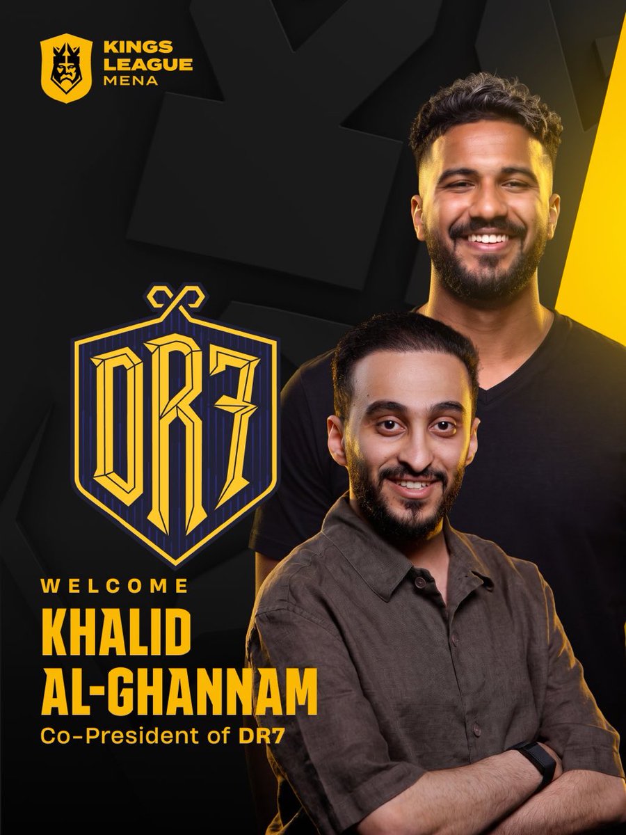 3ivq8's tweet photo. ━━━━━━━━ 🚨 🚨 | Kings League |

-🚨 انضمام خالد الغنام لاعب نادي الاتفاق ل (DR7)
ب مسمى (CO-PRESIDENT)

البلنتي مضمون ⚽️👍🏻

#KingsLeague #DR7 #MATCHDAY6 #دربحة https://t.co/miIjKmvpB9