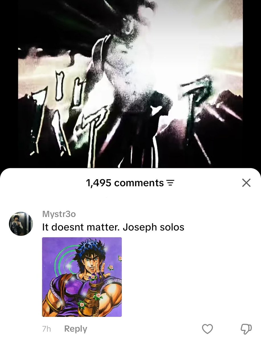 poutisalive's tweet photo. caught my first larp #jojo https://t.co/UW2JQY4Kom