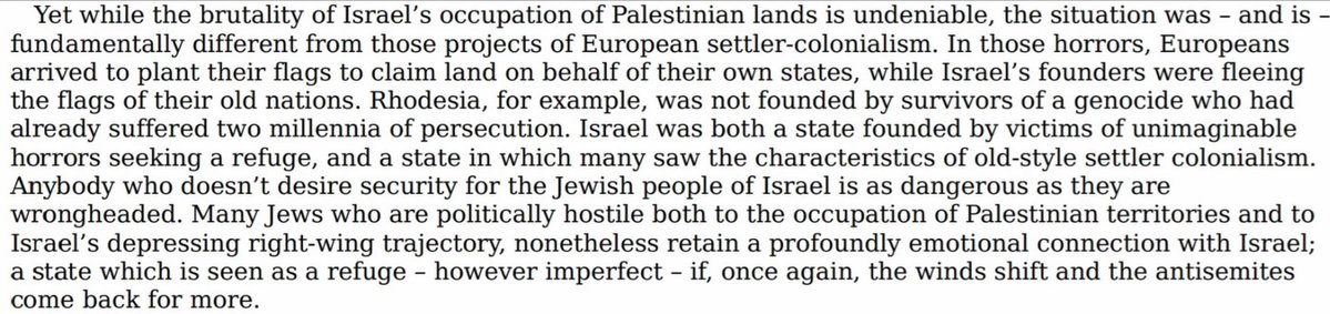 georgeofpatmos's tweet photo. This isn't the worst thing that Owen Jones had said.

He literally wrote a book where he argued that Zionism can't be settler colonialism because that would be offensive to Jews. https://t.co/serjDbPDEE