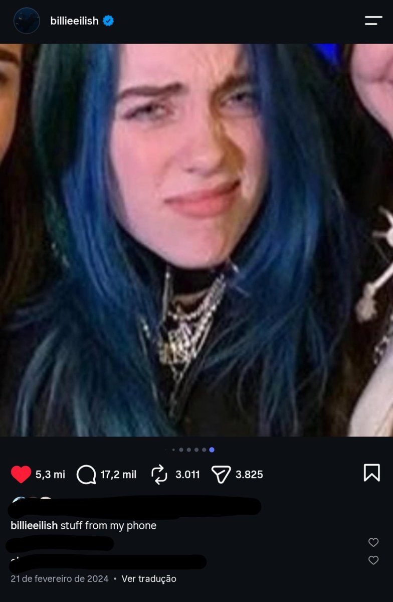 nonseilish's tweet photo. posso falar?? a última vez que a Billie postou uma foto de blue hair foi antes do anúncio do “hit me hard and soft”....... https://t.co/z5LR0tqxPM