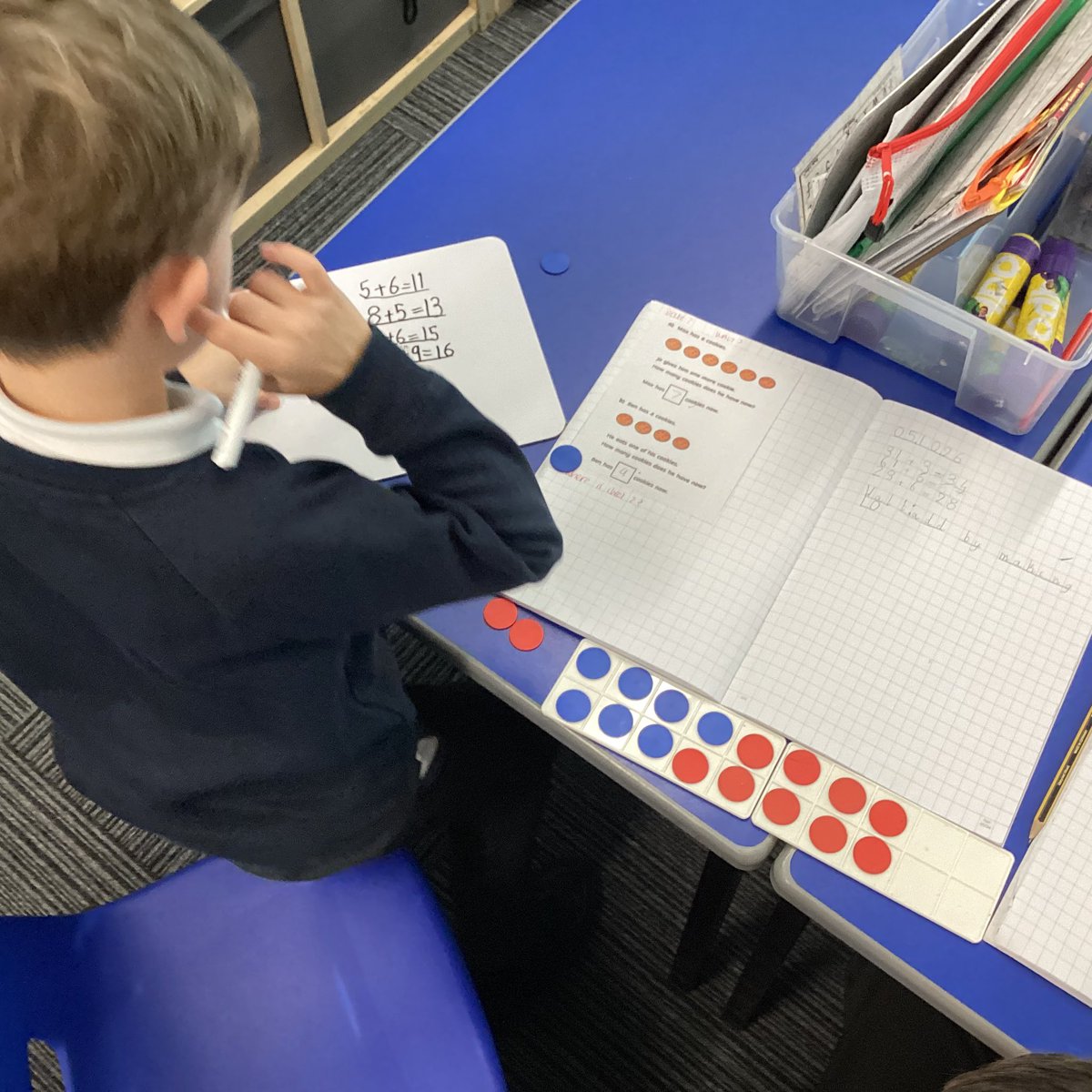 YewTreeSandwell's tweet photo. Year 2 enjoyed using the ten frames to make 10 to add. https://t.co/vp9269VZqb