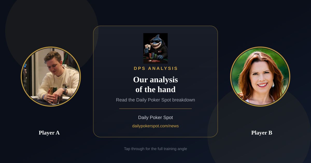 DailyPokerSpot's tweet photo. How do you evaluate your call decisions on the flop with suited connectors? Dive into our DPS analysis for key insights. @GTOWizard

https://t.co/zYz249oAk6 #pokerstrategy #poker https://t.co/vrN5Vjzv21