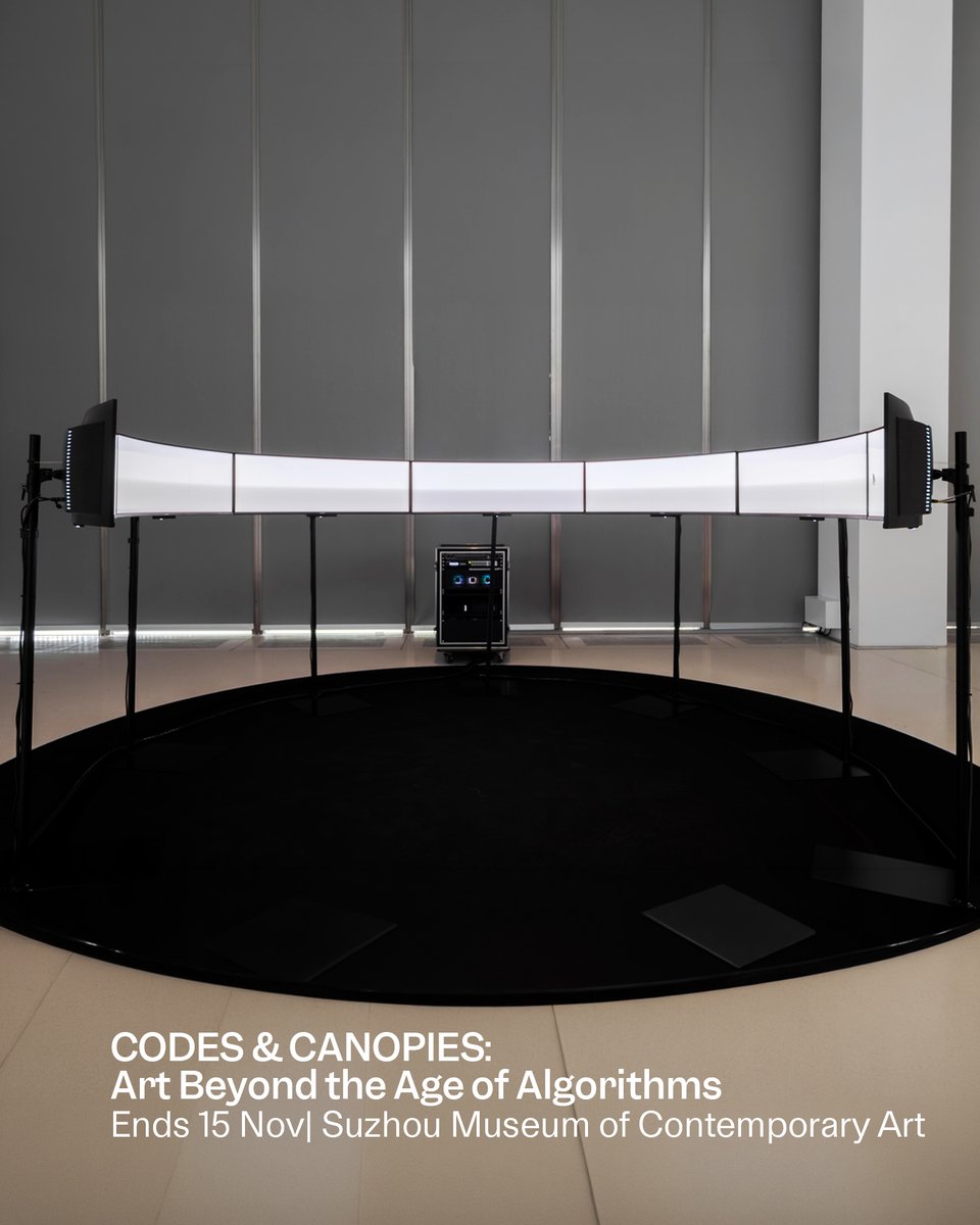 silkarthouse's tweet photo. 3/6
CODES &amp; CANOPIES: Art Beyond the Age of Algorithms
Ends 15 Nov | Suzhou Museum of Contemporary Art
Yunchul Kim, Ryan Gander https://t.co/7AaNQTddtG