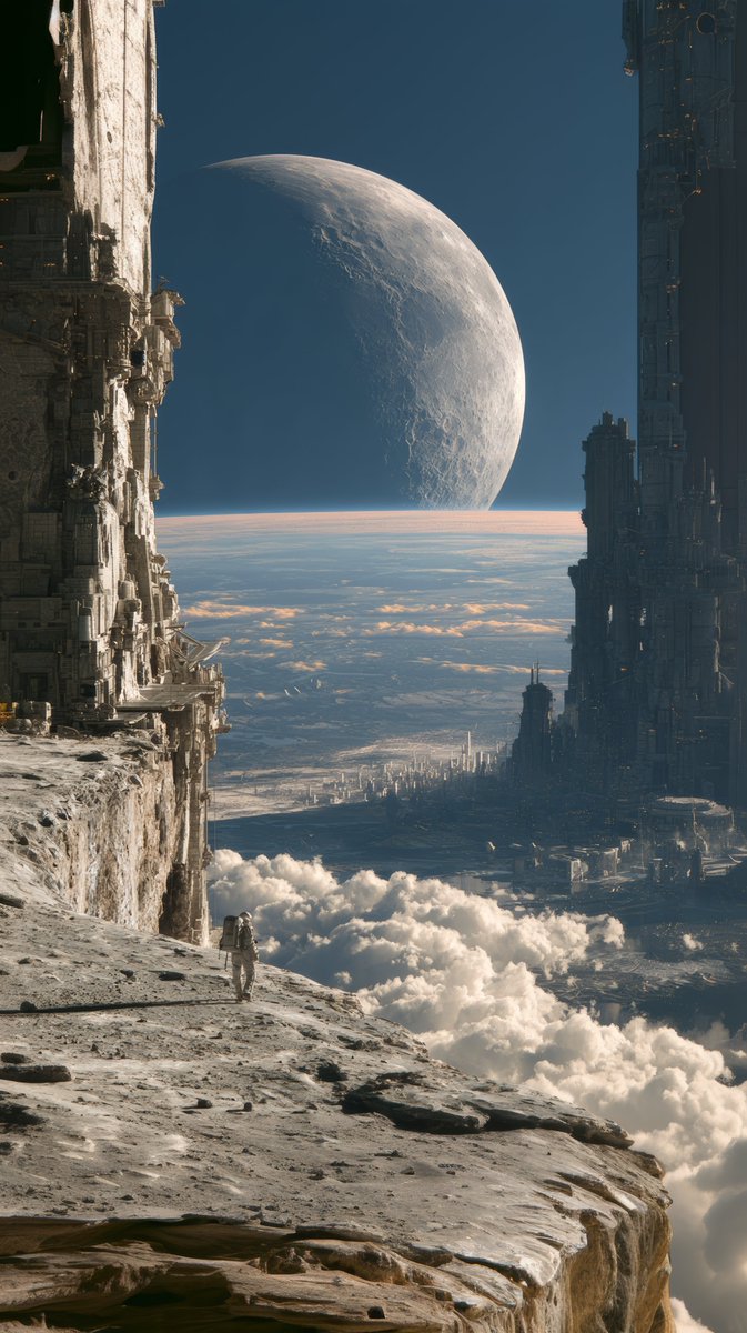 gridzzle's tweet photo. Planetary Brutalism 13 👽

The ground ends. The architecture doesn't. https://t.co/GtlWM7Hyse