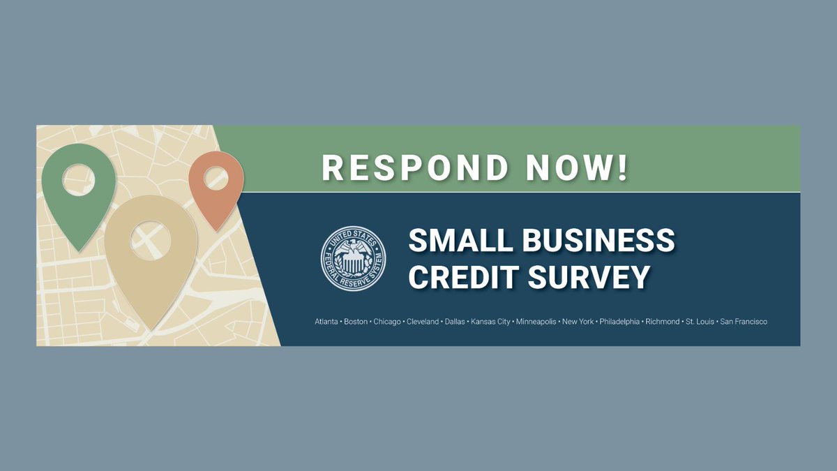 KansasCityFed's tweet photo. Small biz owners: We are seeking responses to the Small Business Credit Survey, which generates reports throughout the year to provide insights to policymakers, service providers and lenders. 

Set aside a few minutes to make your voice heard: https://t.co/2UZvKgYjRz https://t.co/WiNcJYFQSC