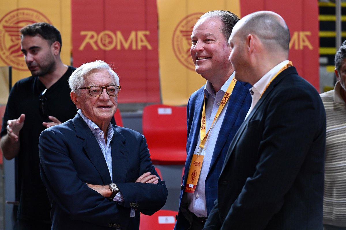 GeorgeKillebrew's tweet photo. Excited to be on the ground with @official_bcroma in Rome with the club, fans and community! Great to experience the team in action alongside BC Roma Honorary President Valerio Bianchini and Aldo Vanoli, former owner of Vanoli Cremona.
Pumped for what’s ahead! #BCRoma 🇮🇹 🏀 https://t.co/Zm9dAGBt3N
