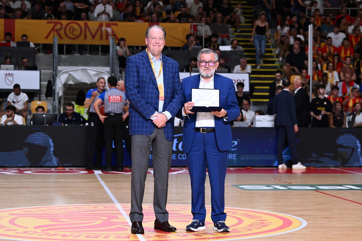GeorgeKillebrew's tweet photo. Excited to be on the ground with @official_bcroma in Rome with the club, fans and community! Great to experience the team in action alongside BC Roma Honorary President Valerio Bianchini and Aldo Vanoli, former owner of Vanoli Cremona.
Pumped for what’s ahead! #BCRoma 🇮🇹 🏀 https://t.co/Zm9dAGBt3N