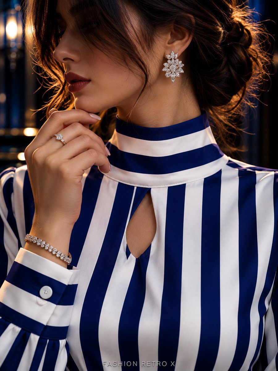 Fashion_Retro_X's tweet photo. Timeless style is always in season. Blue, white, and perfectly tailored. 💙🤍 https://t.co/nRBvDlL4Sx