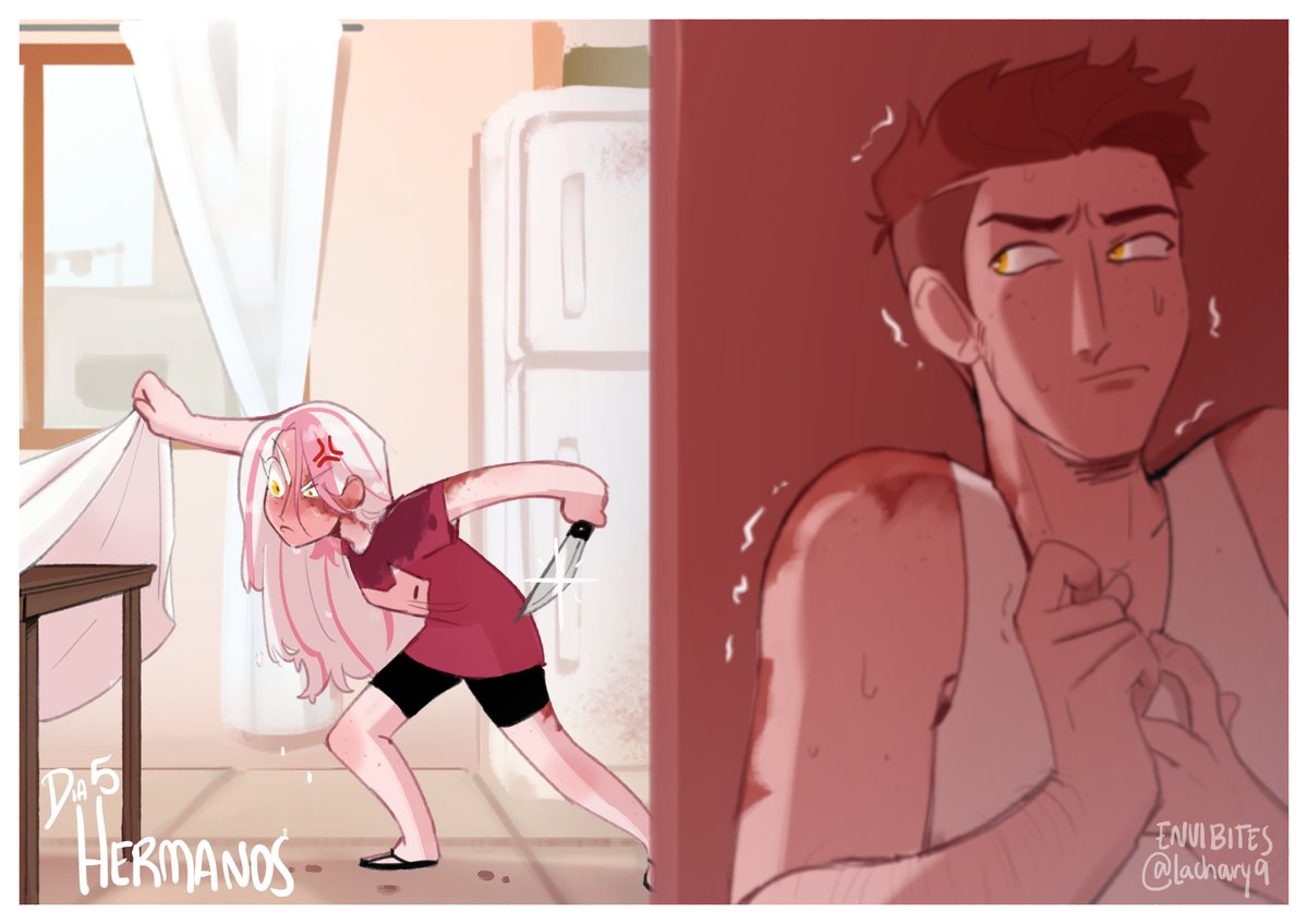 Lachary9's tweet photo. DÍA 5: 🫂HERMANOS🫂

Bomita que salio mal

#fnafhstober2026 #fhs #fnafhs https://t.co/oW9URAmbIe