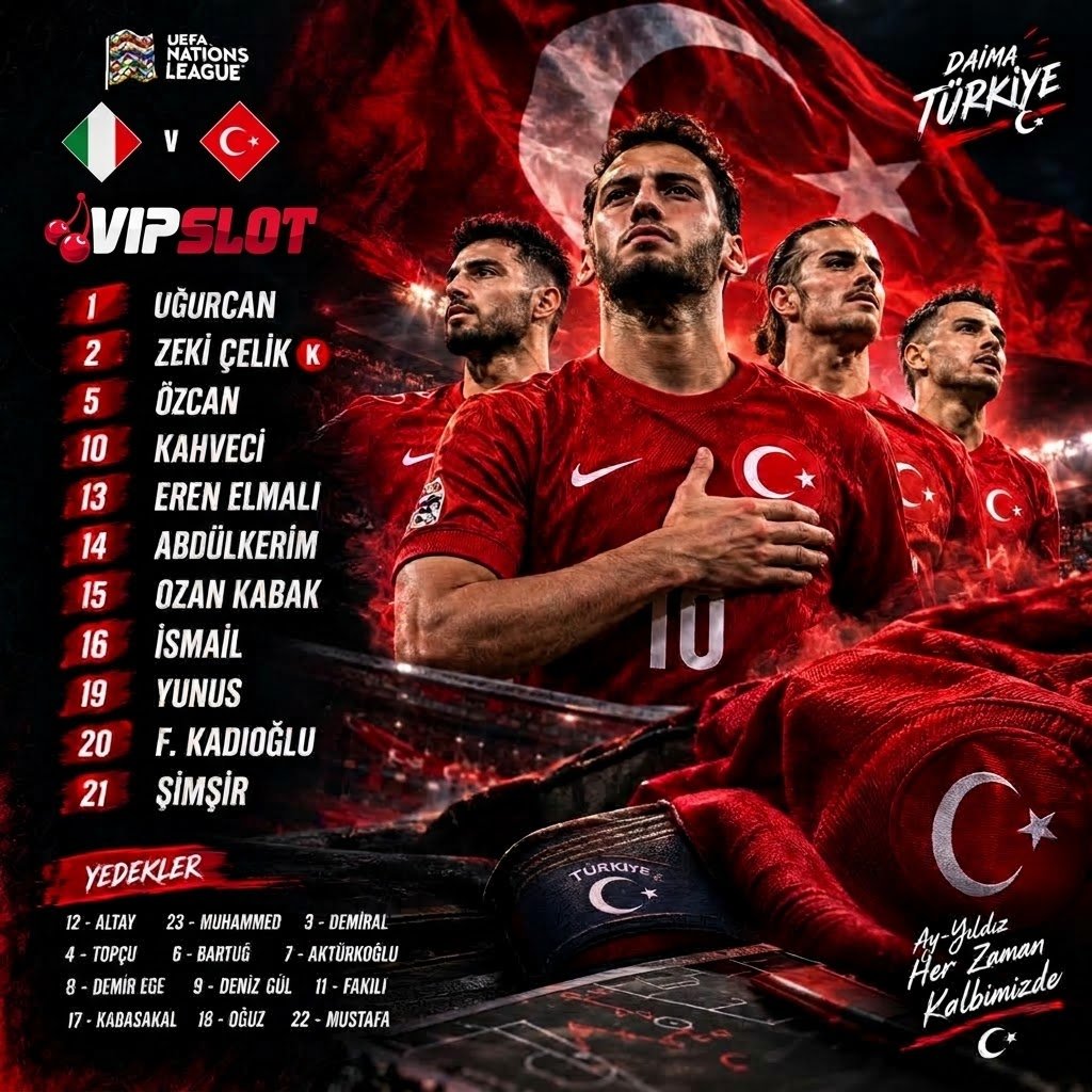 vipslt_x's tweet photo. 🇹🇷A Milli Takım'ın İtalya karşısında ilk 11'i belli oldu. https://t.co/r5JdDzaVMz