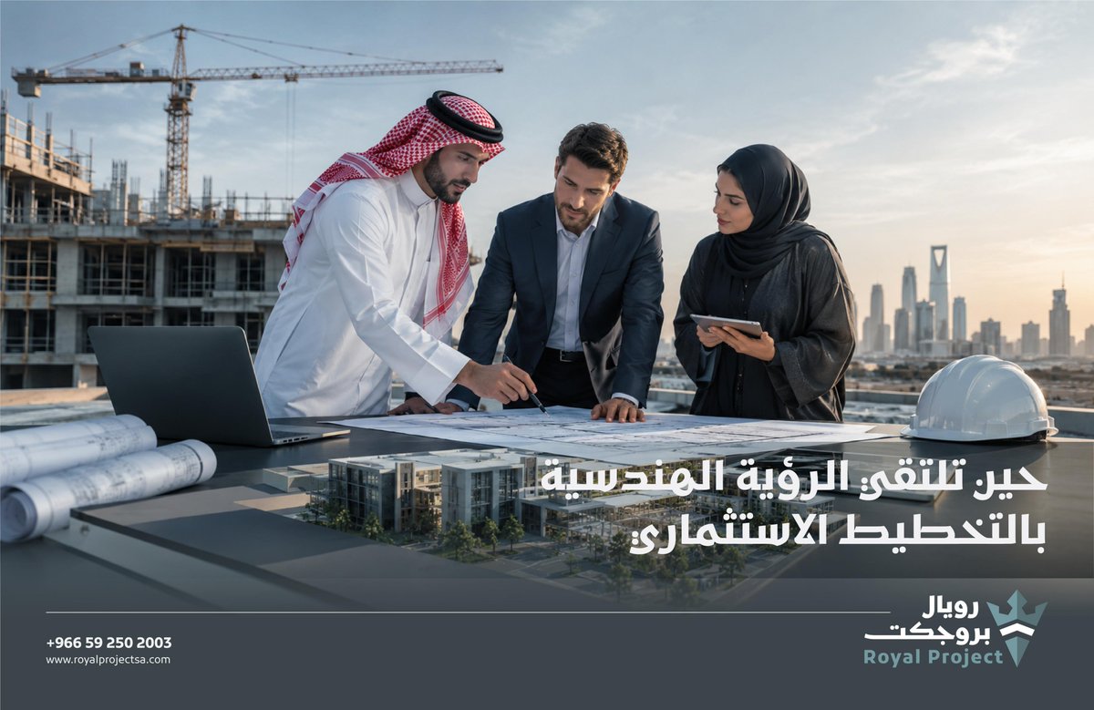 royalproj's tweet photo. نصنع مشاريع تجمع بين دقة التصميم، جودة التنفيذ، وكفاءة الإدارة؛ لنحوّل الرؤية الاستثمارية إلى قيمة عمرانية مستدامة.

🔗 ابدأ مشروعك بثقة مع رويال بروجكت: https://t.co/1JKH1Qh8qx

#رويال_بروجكت #استثمار_عقاري #فلسفة_العمارة https://t.co/KZcbVzHKUm