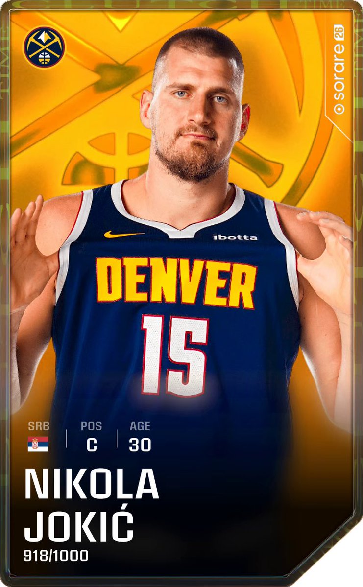 Pidel__'s tweet photo. Nun…nach 2 Tagen habe ich den Tiefschlag in Set langsam verdaut 🤕

Morgen steht der Release der Sorare NBA 26/27 Karten an und deshalb gibt es anlässlich der neuen Saison ein Giveaway.

Zu gewinnen gibt es eine wunderschöne Nikola Jokic Playoff Edition Limited Karte (918/1000) aus der letzten Saison! Optimal zum Aufbau einer neuen NBA Galerie oder als Ergänzung zu bereits vorhandenen Karten.

Teilnahmebedingungen:

▪️ Beitrag liken 👍🏻
▪️ Folge mir auf X 👤
▪️ Beitrag reposten 🔁

Am Mittwoch, 07.10.26 irgendwann am Abend werde ich das Giveaway auflösen!

Das Giveaway steht nicht in Verbindung mit X oder Sorare.