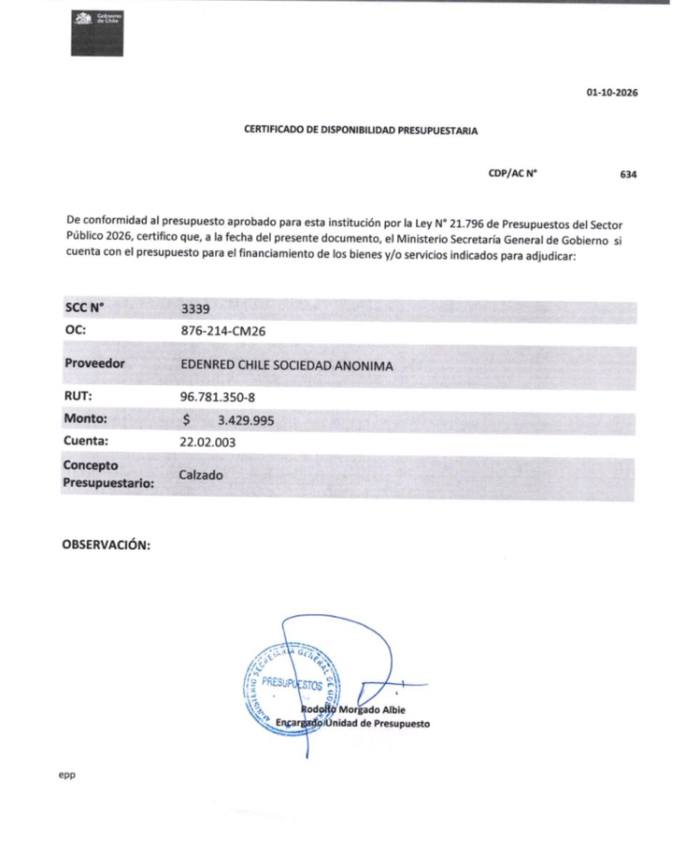 ElHiloCL's tweet photo. 🔴 GROTESCOS GASTOS DE VOCERIA DE GOBIERNO:

🔷 La cartera dirigida por Claudio Alvarado ha gastado más de $11.000.000 de pesos en Calzado y ropa, según lo que se ha podido recopilar en Mercado Público

🔷 Además, está cartera gastó 100 MILLONES DE PESOS en seguimiento de Rating hacia la Empresa Kantar Ibope!

¿Está faltó de ropa don Claudio Alvarado? También está sin rating?

PERO POR MERITO, LOS NIÑOS NO PUEDEN ACCEDER A COMPUTADORES, LOGRAR BECAS O POSTULAR A LA GRATUIDAD, YA QUE PARA ESTE REGIMEN OLIGOFRENICO, ESO ES GRASA

#FueraKast
#RenunciaKast
#KastTieneLaCagá