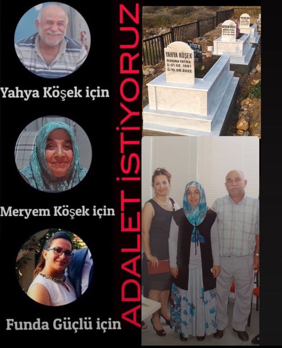 guclusinemm's tweet photo. Ben Funda Güçlü 
Ölmedim öldürüldüm‼️
Ben Meryem Köşek
Ölmedim öldürüldüm‼️
Ben Yahya Köşek 
Ölmedim öldürüldüm ‼️
Biz bir aileydik 
Çok güzel bir aileydik...
Ölmedik
#28Kurşun ile  öldürüldük
 @TCYargitay dosyanın kesinleşmesini bekliyoruz yarım bırakılan adalet tamamlansın ! https://t.co/f4GtYMGVuP