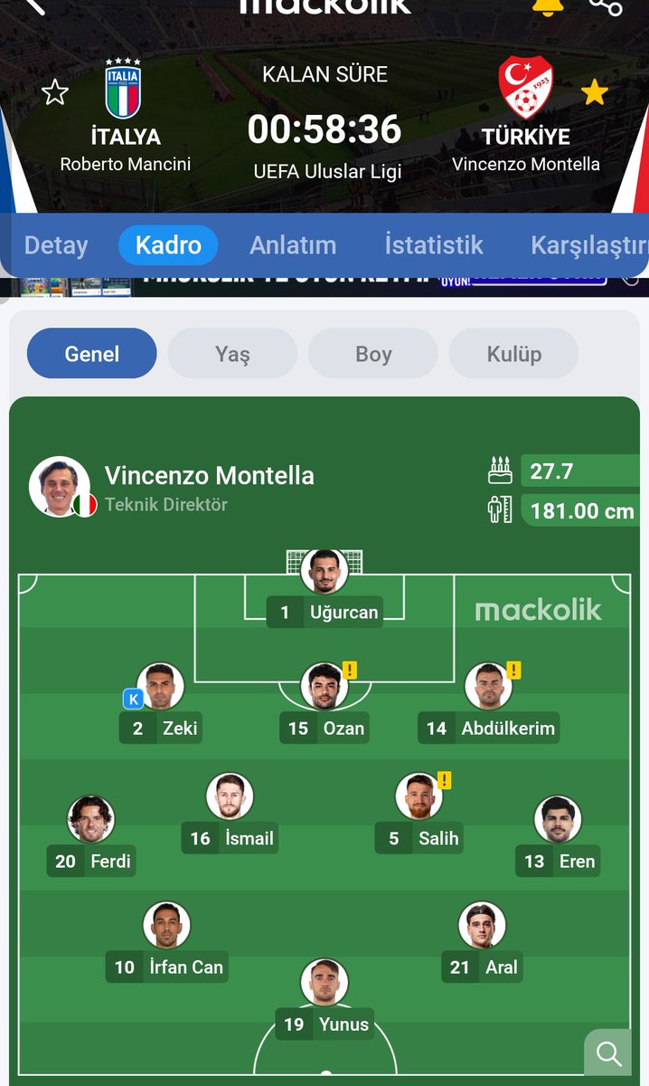 yirmi_4's tweet photo. Bu nasıl 11 👀 
Montella gider ayak verebildiği kadar zarar veriyor.
#Montellaİstifa #TFFİstifa
"İtalya - Türkiye" https://t.co/Je1tFBgKsh