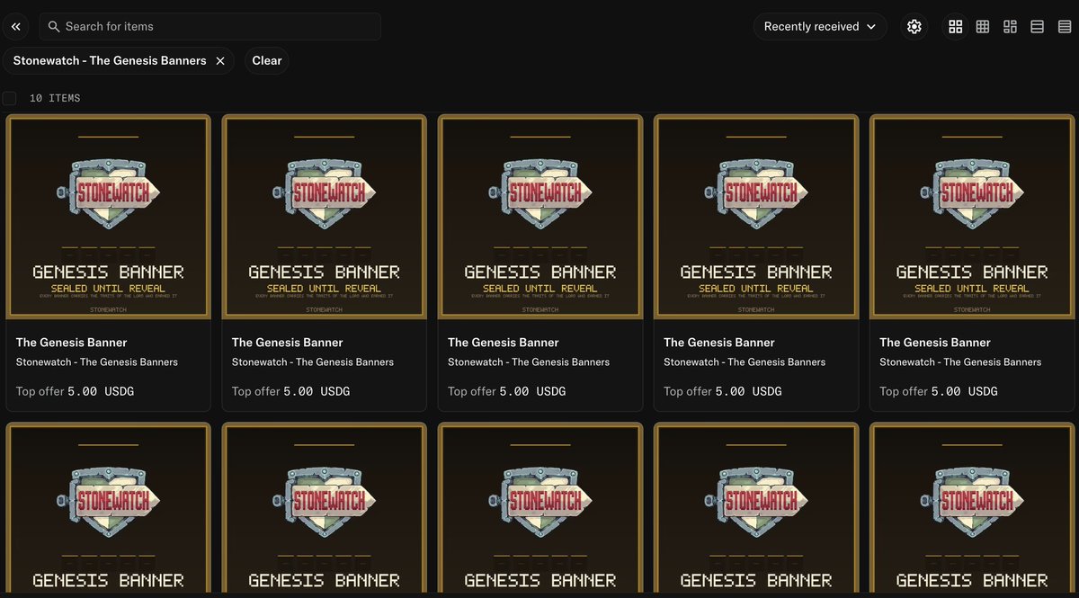 0xOziK's tweet photo. Swept 10 Genesis Banners for now, I'll gift all of these hand-picked to the players I think they deserved but couldn't get WL 🤝 

I think more people deserves so I'll continue to sweep ⚔️ https://t.co/q7ipSh7ILM