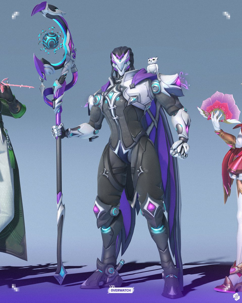 RamUpdatesOW's tweet photo. Get a better look at Hollow Heart Ramattra, HIS first Ultra Skin available later in Reign of Talon: Season 5. 🦉💜

Available October 20th in #Overwatch! https://t.co/uHs44fO6nw