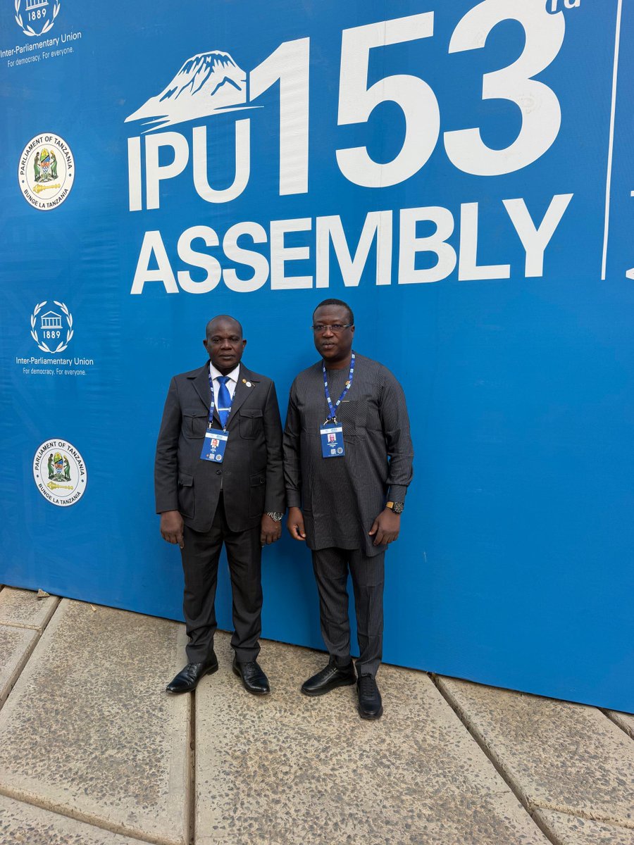 LegalistMagnani's tweet photo. 🇹🇬🇹🇿 Arusha | 153e Assemblée de l’UIP

Le Togo participe à la 153e Assemblée de l’Union interparlementaire, du 5 au 9 octobre 2026 en Tanzanie.

Sous la conduite de l’Hon. DZREKE Ayao, Vice-Président de l’Assemblée Nationale, avec l’Hon. PASSOU Essohanam, Délégué.

#Togo #UIP153 https://t.co/OGAHY1uAzC