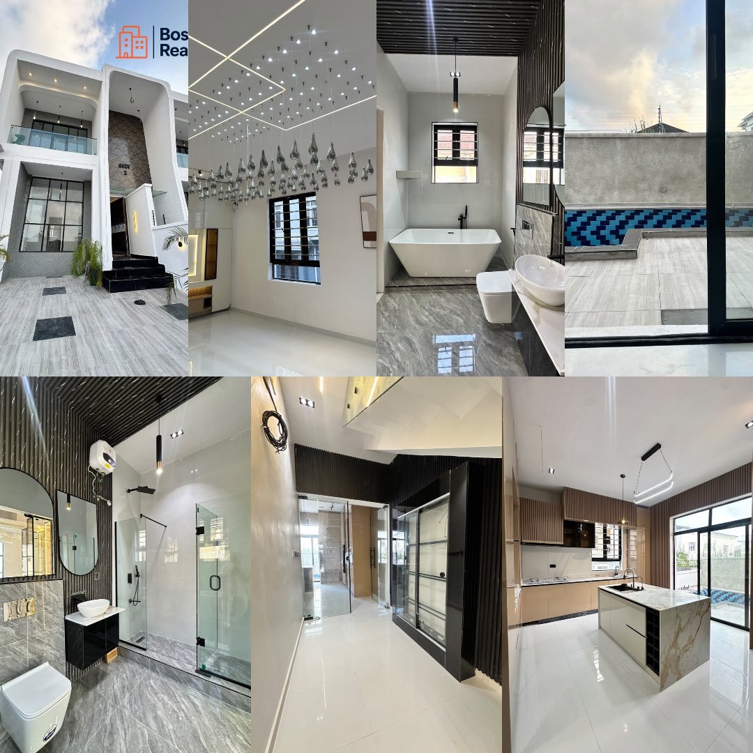 Bosinijnr's tweet photo. FOR SALE:
2 Units of Amazing 5-Bedroom Semi-Detached Duplexes with Pool &amp; BQ (All Rooms Ensuite)
Price: 240 Million Naira
* Spacious compound.
* Private swimming pool.
* Self-contained Boys' Quarters (BQ).
* Fully fitted kitchen.
* With governor consent and building approval https://t.co/6cYc8uCFiZ