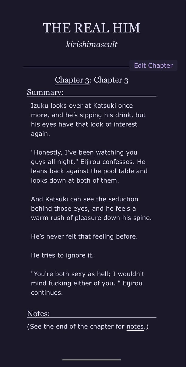 KIRISHIMASCULT's tweet photo. THE REAL HIM. 

#krbk | #kiribakudeku  | rating: explicit 

chapter 3 is now up of my new fic! please check it out and leave me some comments on what you think! 

🔗: https://t.co/KWRSmuzluy https://t.co/x3G4sSdcFP