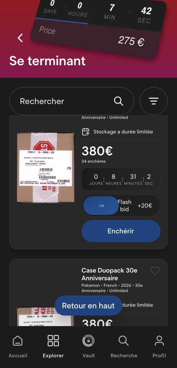 VCollector_hd's tweet photo. Les « indés » qui pleuraient pour avoir du stock Pokémon… 😂
Pendant ce temps, des CASES ENTIÈRES du 30e finissent aux enchères sur GCC.

Elles étaient destinées à être vendues au détail, non ? 🤔
@Asmodee_FR @PokemonFR , il serait peut-être temps de tracer vos allocations. 👀 https://t.co/WZI0lPZbxK