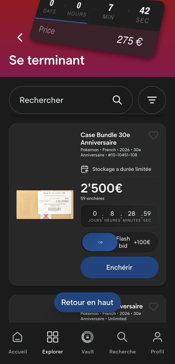 VCollector_hd's tweet photo. Les « indés » qui pleuraient pour avoir du stock Pokémon… 😂
Pendant ce temps, des CASES ENTIÈRES du 30e finissent aux enchères sur GCC.

Elles étaient destinées à être vendues au détail, non ? 🤔
@Asmodee_FR @PokemonFR , il serait peut-être temps de tracer vos allocations. 👀 https://t.co/WZI0lPZbxK