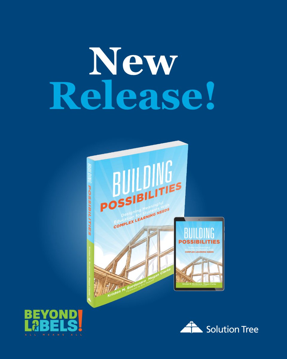 SolutionTree's tweet photo. Your students don’t need “more.” They need what matters.

📘 Building Possibilities helps educators strengthen student voice, classroom support, routines, and meaningful assessment for learners with complex needs.

https://t.co/hgZsb0gOUO
#SpecialEducation #InclusiveLearning #Educators