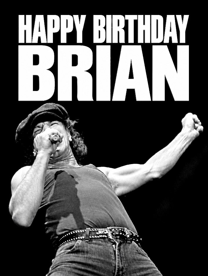MonstersOfRock's tweet photo. Happy Birthday Brian Johnson! 🤘🏼

From Geordie to stepping into one of the biggest bands on the planet and singing on Back in Black, Brian has spent nearly five decades proving that rock ’n’ roll doesn’t need to be complicated. Turn it up, mean it, and leave everything on the stage.

#legend