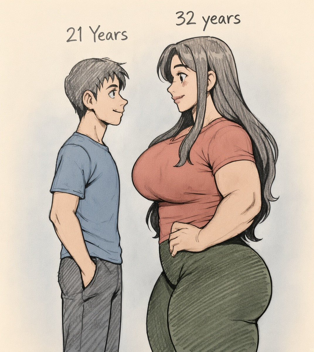 _SabrinaGreen's tweet photo. He is 21, she is 32. Is this relationship okay? https://t.co/wKqFqfXNqu