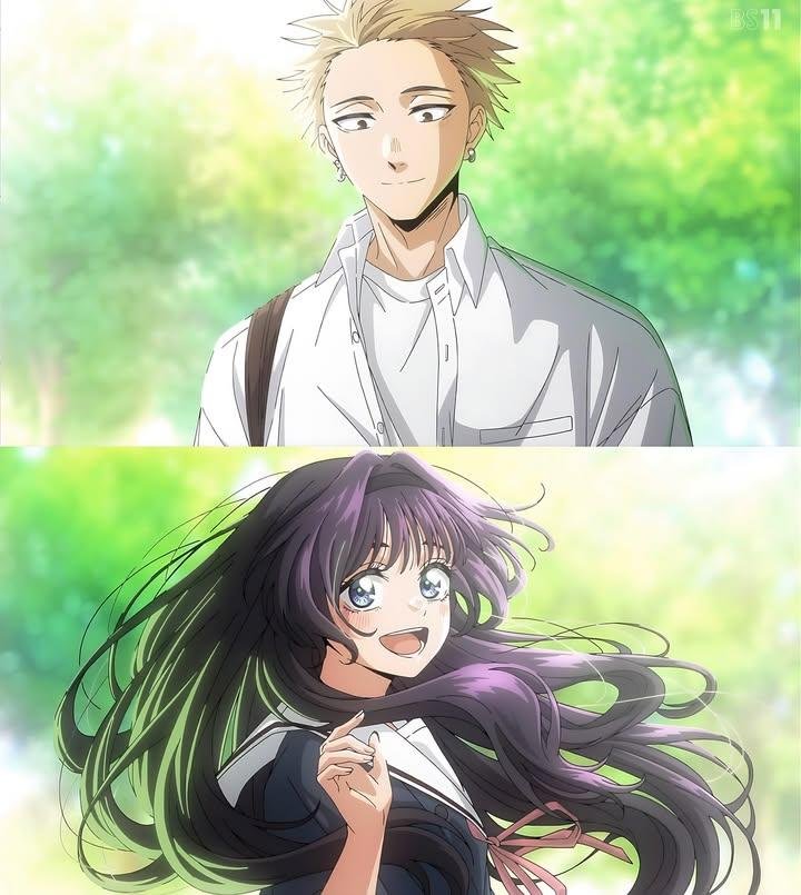Okiru87's tweet photo. A dinâmica Casal verão (☀️) x Casal inverno (❄️) de Kaoru Hana me ganha demais. https://t.co/lt5gI50wsn