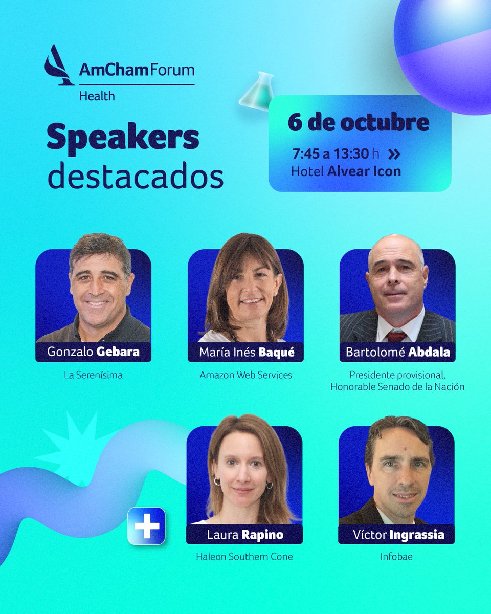 AmChamArgentina's tweet photo. ⏰ Mañana llega el #AmChamHealthForum

Nos encontramos para abordar los desafíos que atraviesa el sistema de salud argentino y cómo impulsar la inversión, innovación y acceso para todos.

 📲 No te quedes afuera: https://t.co/0c4JrU8t75 https://t.co/pGxnTYQJCb