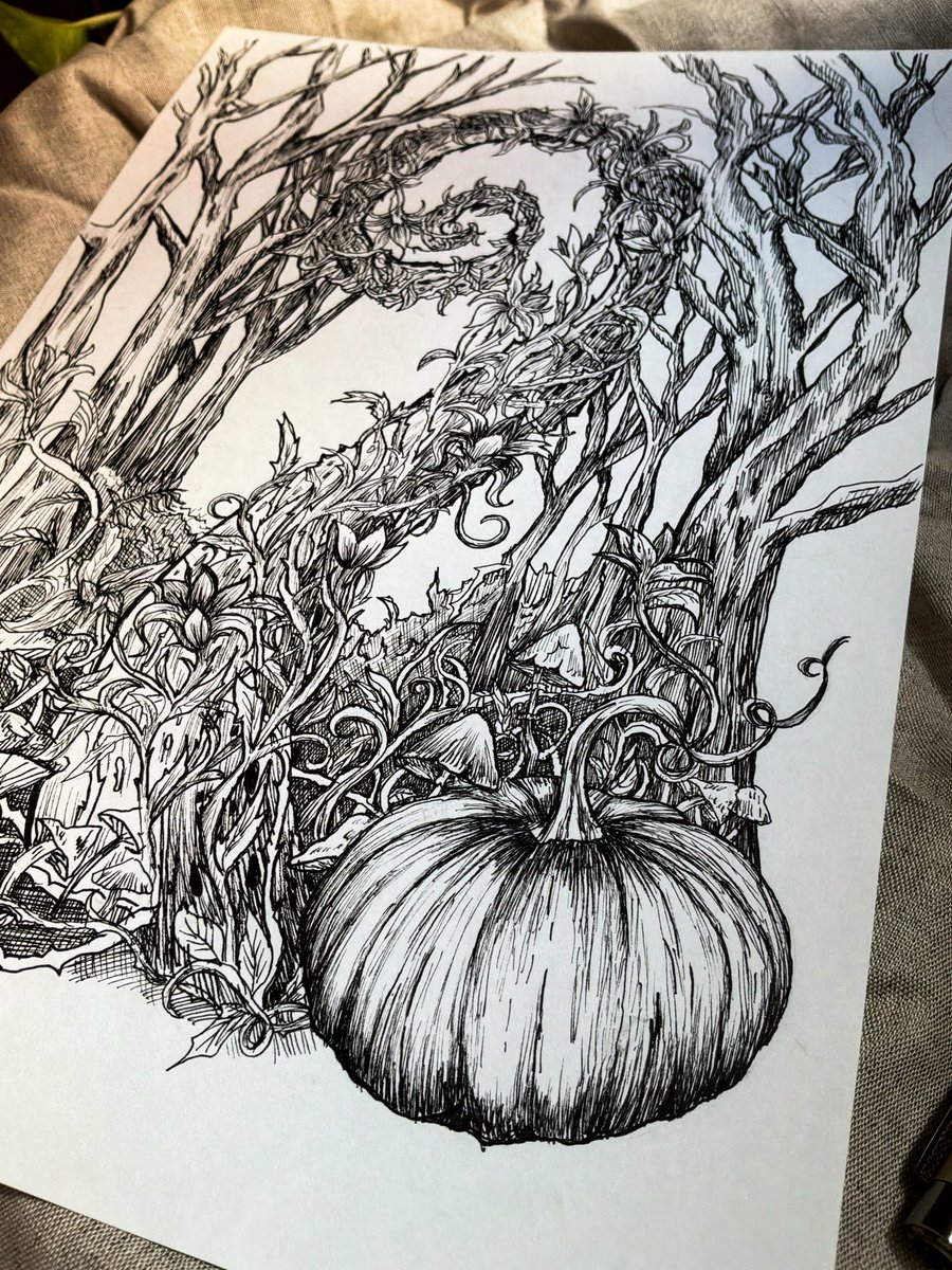 AlphaOziris's tweet photo. Witch’s Garden 🪴 Forest Tentacle Token
Este año decidí animarme por primera vez a hacer el reto del @drawtober
Para el primer tema pensé en el nuevo Token de Forest Tentacle. Mi plan durante este drawtober es aprovechar la dinámica para crear una serie de tokens
#inkdraw #mtg https://t.co/ud3YVuLmuT