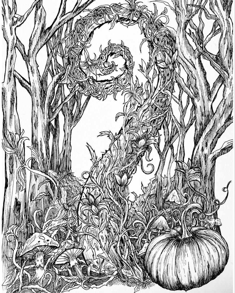 AlphaOziris's tweet photo. Witch’s Garden 🪴 Forest Tentacle Token
Este año decidí animarme por primera vez a hacer el reto del @drawtober
Para el primer tema pensé en el nuevo Token de Forest Tentacle. Mi plan durante este drawtober es aprovechar la dinámica para crear una serie de tokens
#inkdraw #mtg https://t.co/ud3YVuLmuT